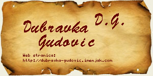 Dubravka Gudović vizit kartica